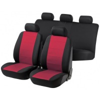 Σετ καλυμμα καθίσματος Μαύρο-Κόκκινο Πλήρες Σετ (11 τεμαχίων) SPEED 12586