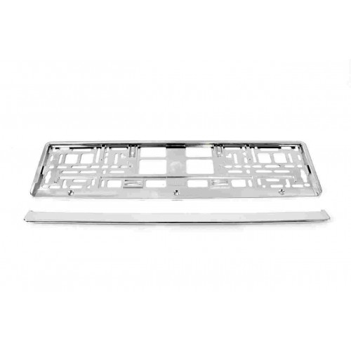 Πλαστικό πλαίσιο πινακίδας AMIO (χρωμιο) 52 Χ 12,5cm 1τμχ