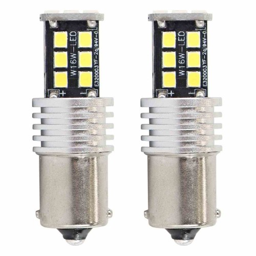 Σετ LED AMIO CANBUS 15SMD 2835 7.5W 800lmns (P21W) White 12V/24V