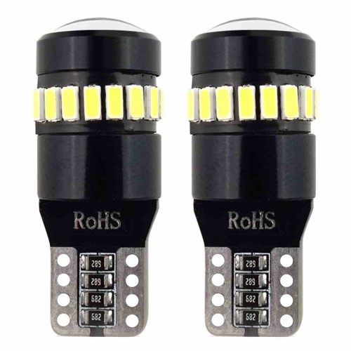 LED CANBUS AMIO 2ΤΜΧ 18SMD 3014 + 1SMD T10 W5W White 12V/24V 02446