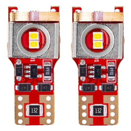 LED CANBUS 2τμχ 6SMD 2016 T10 W5W 12/24V 6000K White 12V/24V 02802