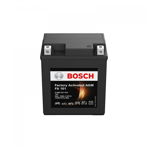 Bosch FA101 AGM Μπαταρία Μοτοσυκλέτας 12V 6Ah 100A (0986FA1010) – YTX7L-BS Δ+