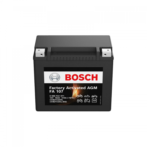 Bosch FA107 AGM Μπαταρία Μοτοσυκλέτας 12V 18Ah 310A (0986FA1071) – YTX20L-BS Δ+