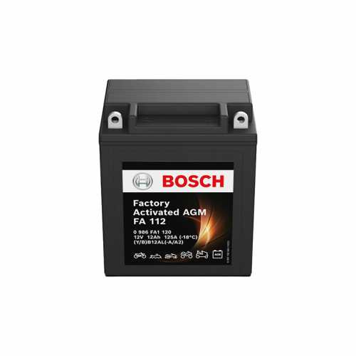 Bosch FA112 AGM Μπαταρία Μοτοσυκλέτας 12V 12Ah 125A (0986FA1120) – YB12AL-A2 Δ+