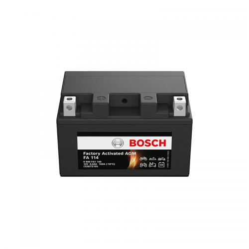 Bosch FA114 AGM Μπαταρία Μοτοσυκλέτας 12V 8.6Ah 150A (0986FA1140) – YTZ10S YTZ10S-BS A+
