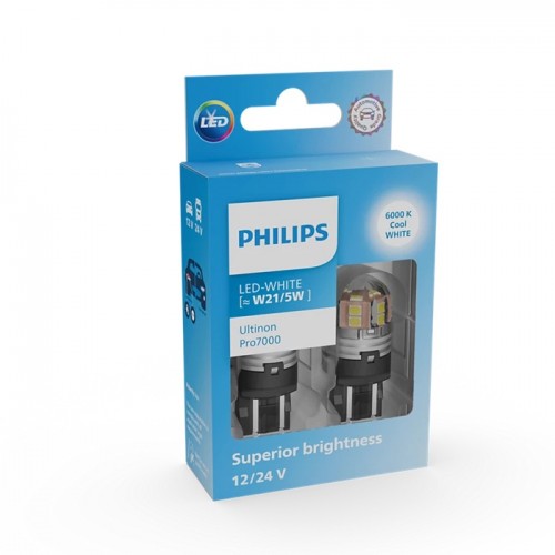 PHILIPS LED W21/5W 6000K Ultinon Pro7000 12/24V 	340/140lm 11066CU70X2