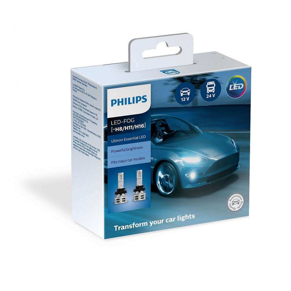Philips Ultinon Essential Led H8/H11/H16 12/24V 6500K 20W 11366UE2X2 Philips Ultinon Essential Led H8/H11/H16 12/24V 6500K 20W 11366UE2X2