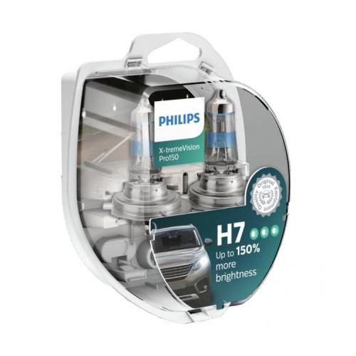 Λάμπες Philips H7 X-treme Vision Pro150 12V 55W Έως 150% Περισσ.Φως 12972XVPS2