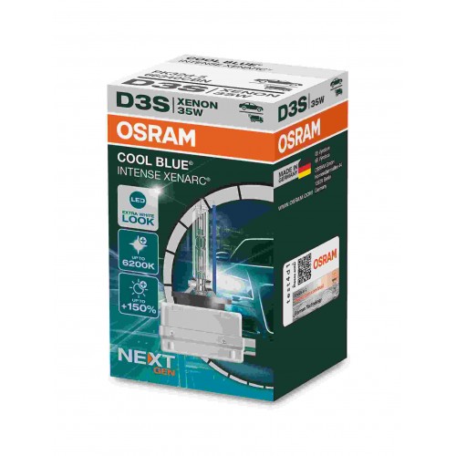 Osram Λάμπες Αυτοκινήτου Cool Blue Intense Nextgen D3S Xenon 6200K Ψυχρό Λευκό 12V 35W 1τμχ