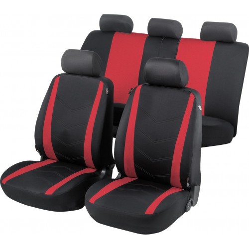 Walser κάλυμμα αυτοκινήτου Dhabi 11 τεμαχίων ΜΑΥΡΟ/ΚΟΚΚΙΝΟ 11633