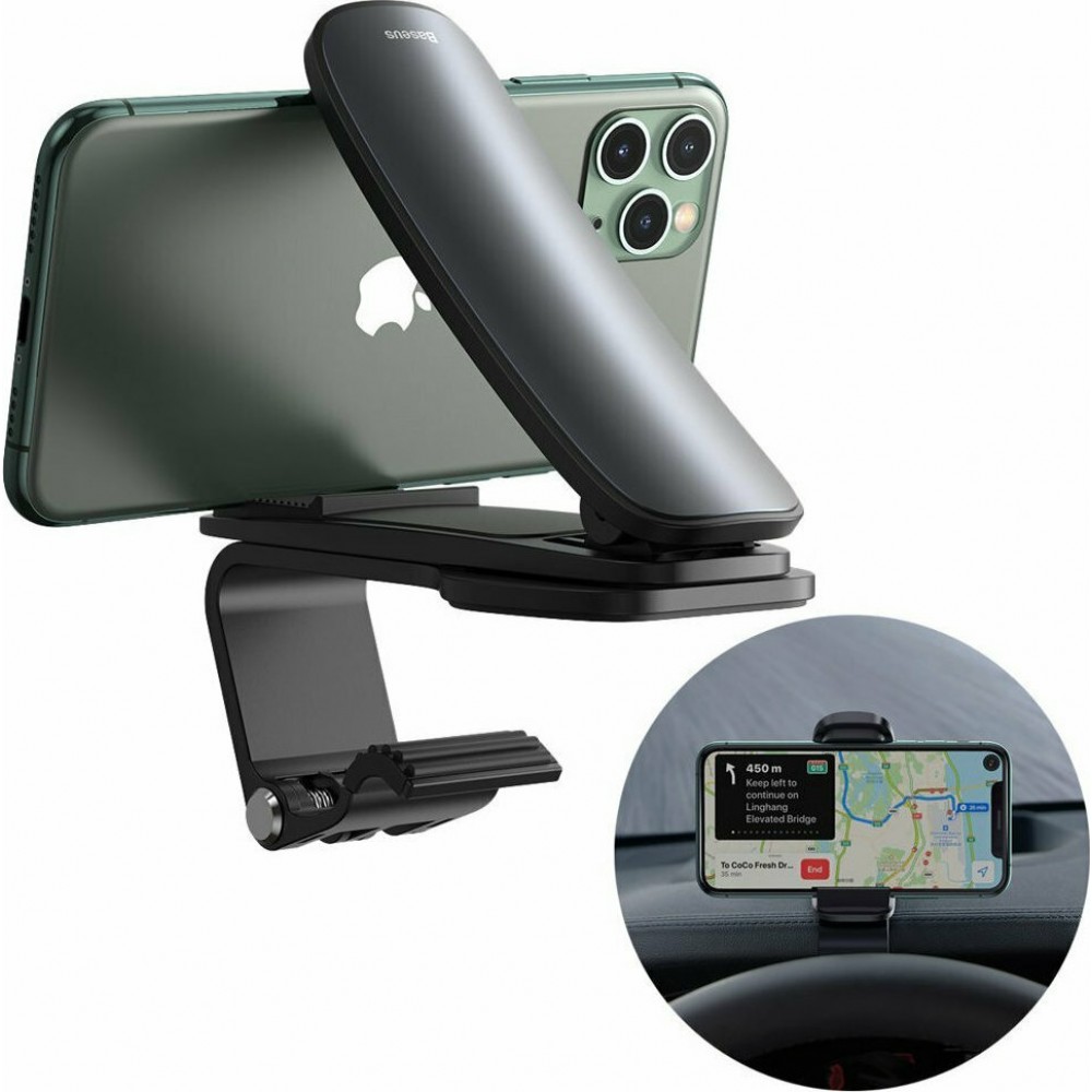 Baseus Βάση Κινητού Αυτοκινήτου Big Mouth Pro Car Mount Black με Κλιπ-Μανταλάκι SUDZ-A01