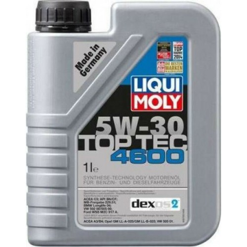 Λιπαντικό Κινητήρα Liqui Moly Top Tec 4600 5W30 1lt