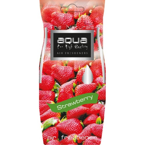 Aqua Natural Strawberry (φράουλα)  -Aρωματικό δεντράκι αυτοκινήτου 