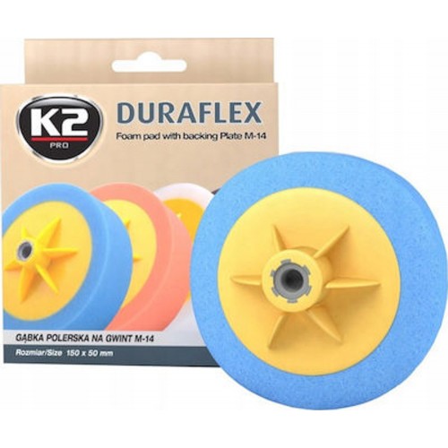 K2 Duraflex Σφουγγάρι Γυαλίσματος Μπλε Μ14 150x50mm K2-L641