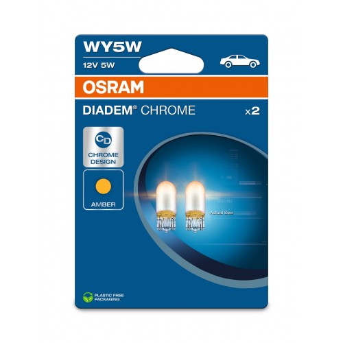 WY5W 12V 5W W2.1x9.5d Diadem Chrome NextGen 2τμχ Blister OSRAM
