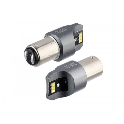 LED Vision Canbus P21/5W BAY15D 12/24V 6X3020 SMD LED 6500K 330LMNS (2τμχ) 58333