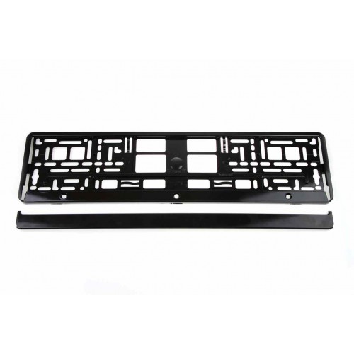 Πλαίσιο πινακίδας μεταλλική μαύρη AMIO 52X12.5CM 01644