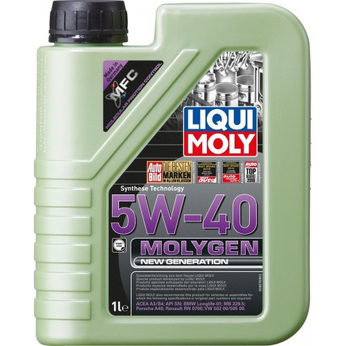 Λιπαντικό κινητήρα Liqui Moly Molygen New Generation 5W40 1lt 8576
