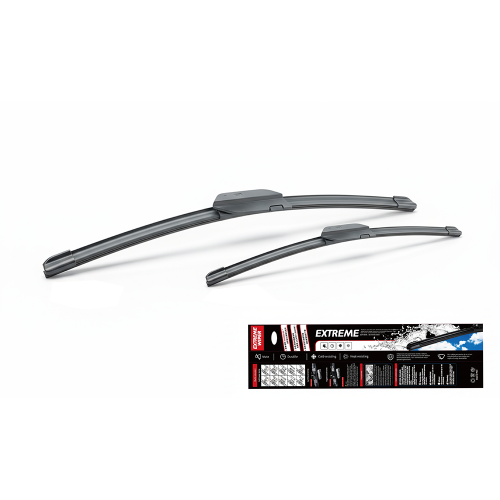 Extreme Wiper με λαστιχάκια FUKOKO — Σετ Υαλοκαθαριστήρων Flat 650 mm / 475 mm για Audi A3 8Y (αντίστοιχο Bosch 339701400H)