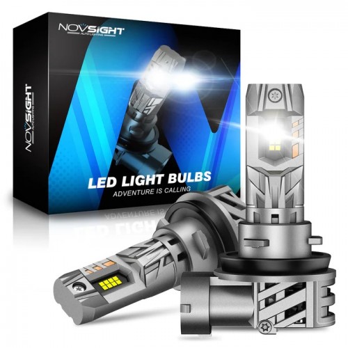 NovSight Λάμπες Αυτοκινήτου HB3 9005 LED 6500K Mini 1:1 90W 20000LMNS 2τμχ 