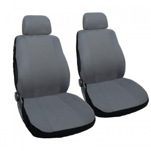 Kaver κάλυμμα αυτοκινήτου "DELUXE" Γκρι σετ για μπροστινά καθίσματα 6 τεμαχιών
