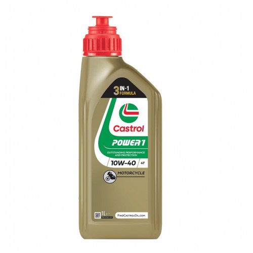 CASTROL POWER1 10W-40 4T 1L – Λιπαντικό Μοτοσυκλέτας API SN, JASO MA2