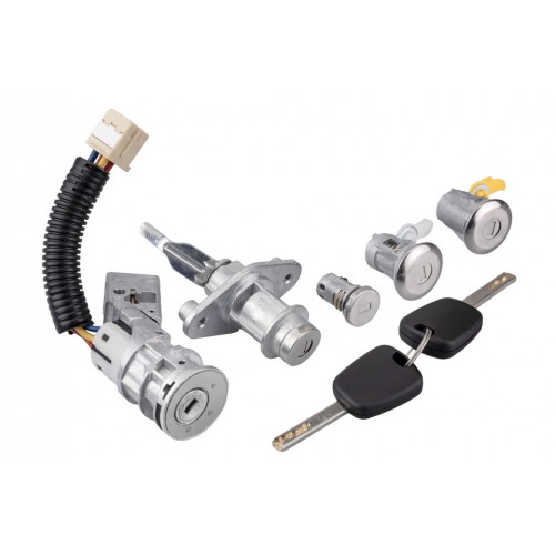 Πλήρες Σετ Κλειδαριές-Μίζα & Αφαλός Πορτ-μπαγκάζ για Toyota Aygo, Citroen C1, Peugeot 107 (2005-2014) - NTY EZC-TY-121