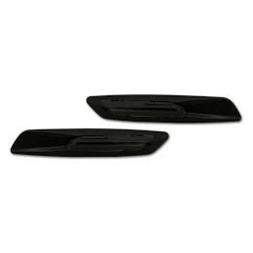 Σετ φλας φτερου LED BMW 1 E81/E87 04- 3 E90/E91/E92 05- F10 STYLE SMOKE GLOSSY BLACK