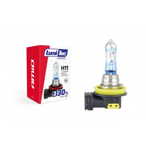 Λάμπα Αλογόνου H11 12V 55W LumiTec LIMITED +130% AMIO 02134