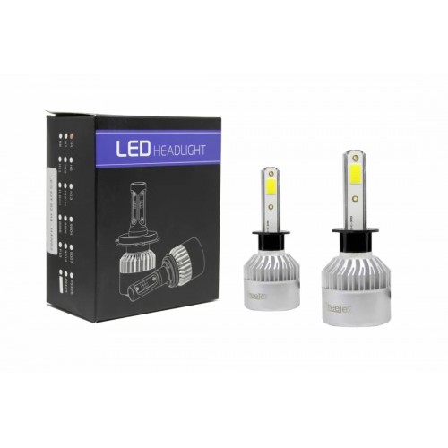 Led λάμπες Η1 για μεσαία ή μεγάλα φώτα S2 7600 lumen , 36 Watt - COB 6000K H1WS2