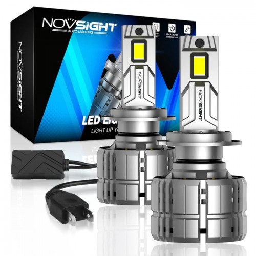 Σετ λαμπες LED Canbus Novsight A500-N60 H7 6500K 200W 40000LMNS 9-32V 2τμχ
