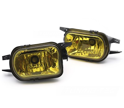 Προβολείς Ομίχλης με Κίτρινο Τζάμι (Σετ) για Mercedes C-Class W203 & CLK W209 - NTY