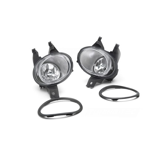 Προβολείς Ομίχλης (Σετ) για Peugeot 206 / 206 CC (1998-2007) - Crystal Clear