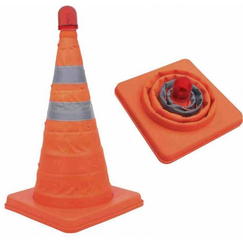 Πτυσσόμενος κώνος ασφαλείας με φως 41CM PROPLUS 540319