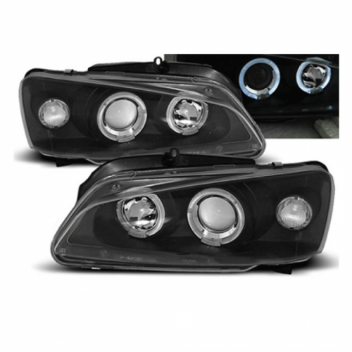 Σετ φανάρια εμπρος ANGEL EYES Μαυρα PEUGEOT 106 96-03