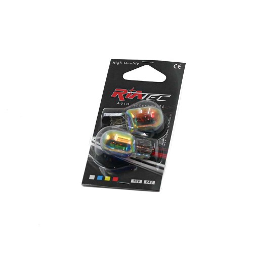 Riatec λάμπα τύπου XENON T20 12V 5/21W Crystal Cromo 6000K Σετ 2 τεμαχίων