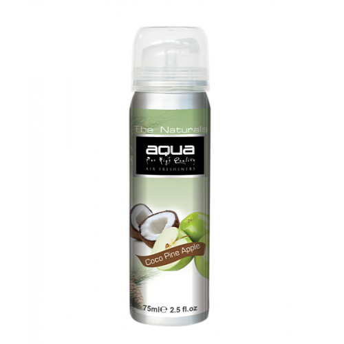 Aqua Αποσμητικό Αυτοκινήτου Spray Coconut Pine Apple (καρύδα μήλο) 75ml