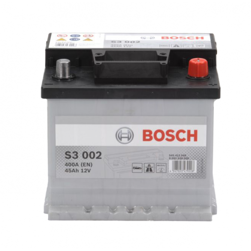 Bosch S3002 – Μπαταρία Αυτοκινήτου 12V 45Ah 400A (EN) – 207×175×190 mm Δ+