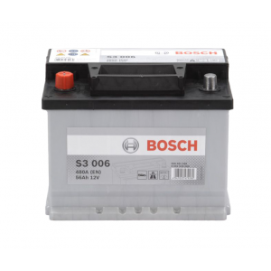 Bosch S3006 – Μπαταρία Αυτοκινήτου 12V 56Ah 480A (EN) – 242×175×190 mm Α+