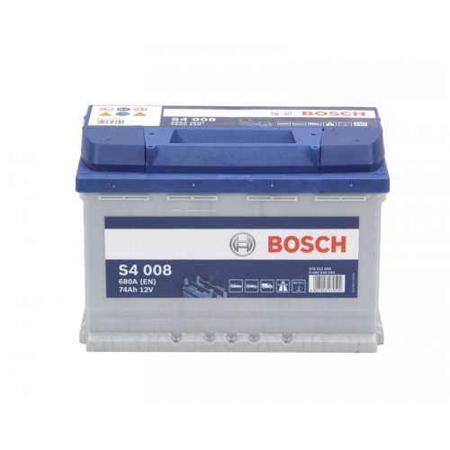 Bosch S4008 – Μπαταρία Αυτοκινήτου 12V 74Ah 680A (EN) – 278×175×190 mm Δ+