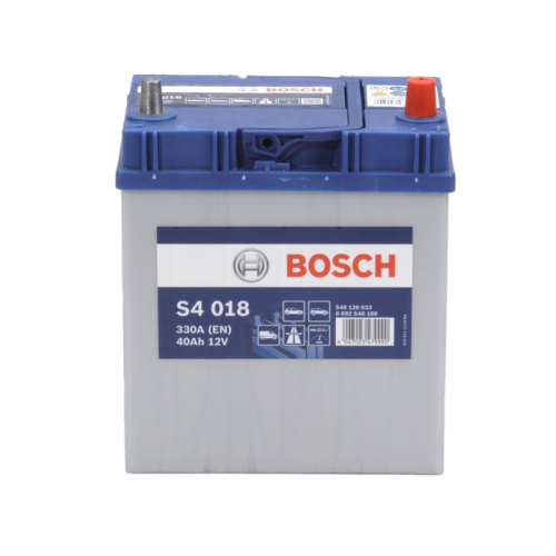 Bosch S4018 – Μπαταρία Αυτοκινήτου 12V 40Ah 330A (EN) – 187×127×227 mm, Δ+