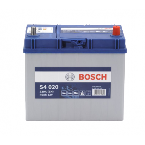 Bosch S4020 – Μπαταρία Αυτοκινήτου 12V 45Ah 330A (EN) – 238×129×227 mm Δ+ (στενοί πόλοι)