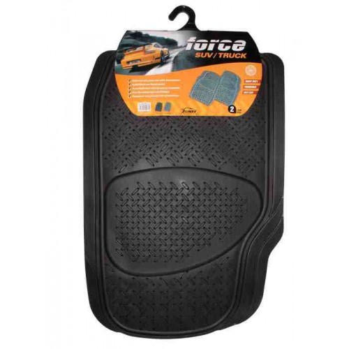 Force SUV Truck Σετ πατάκια 2τμχ λάστιχο μαυρα 1054030001