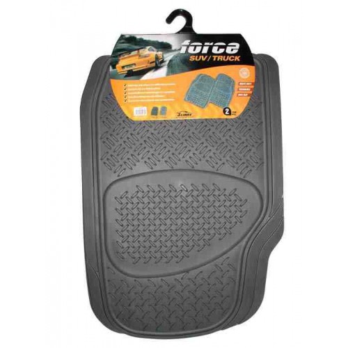 Force SUV Truck Σετ πατάκια 2τμχ λάστιχο γκρι 1054030002