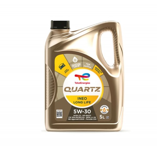 TOTAL QUARTZ INEO LONGLIFE 5W-30 5L – Συνθετικό Λιπαντικό ACEA C3, API SP, VW 504.00/507.00