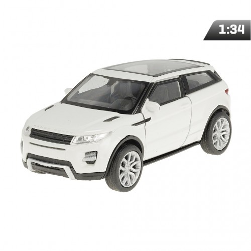 Μεταλλική Συλλεκτική Μινιατούρα Land Rover Range Rover Evoque Υπό Κλίμακα 1:34 με Ανοιγόμενες Πόρτες (Λευκό) Welly