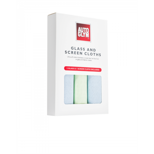  Autoglym Glass & Screen Cloths Σετ 3 τεμαχιων -Πανακια τζαμιων και οθονων