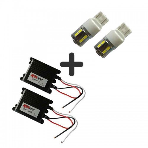 Led DRL Kit Controler Canbus & T20 W21/5W RIATEC MOD500555