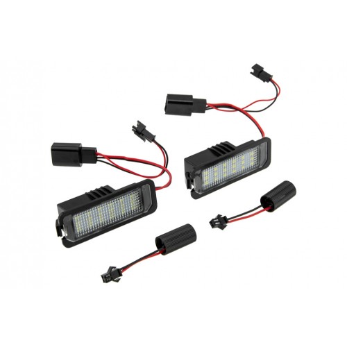 LED Πλαφονιέρας πίσω πινακίδας ΝΤΥ για VW GOLF IV V PASSAT 08- LED 2τμχ