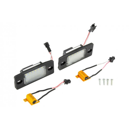 LED Πλαφονιέρας πίσω πινακίδας ΝΤΥ για VW TOUAREG TIGUAN 2007- LED CANBUS 2τμχ
